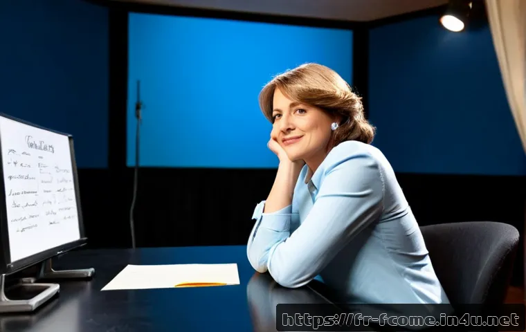 Home 15 Tina Fey SNL과 코미디 작가로서의 성공 - Photorealistic editorial-style scene of a confident female comedy writer in her 40s working late at ...